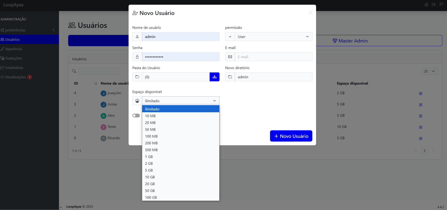 Gerenciador de Arquivos Online | Upload e Download Fácil Versão 4.4.2